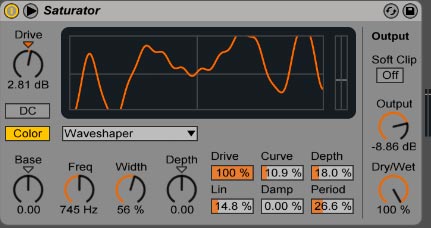 Usando Waveshaper con algunos ajustes básicos